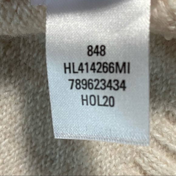 Cowl Neck Sweater, Soft Cotton Wool Blend, Ribbed Cuffs, Natural Color Chelsea28 - Picture 14 of 14